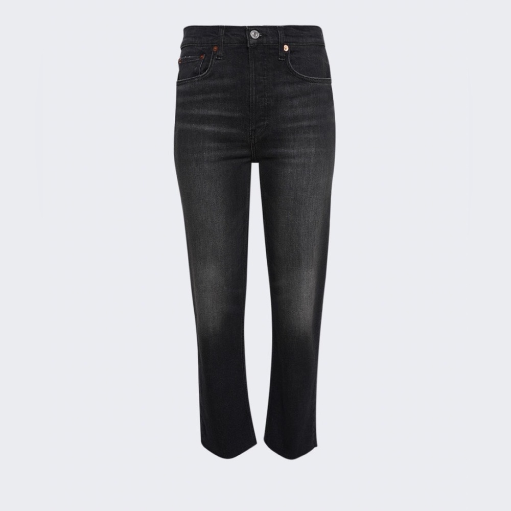 Re/Done 70s stove pipe jeans onyx fade